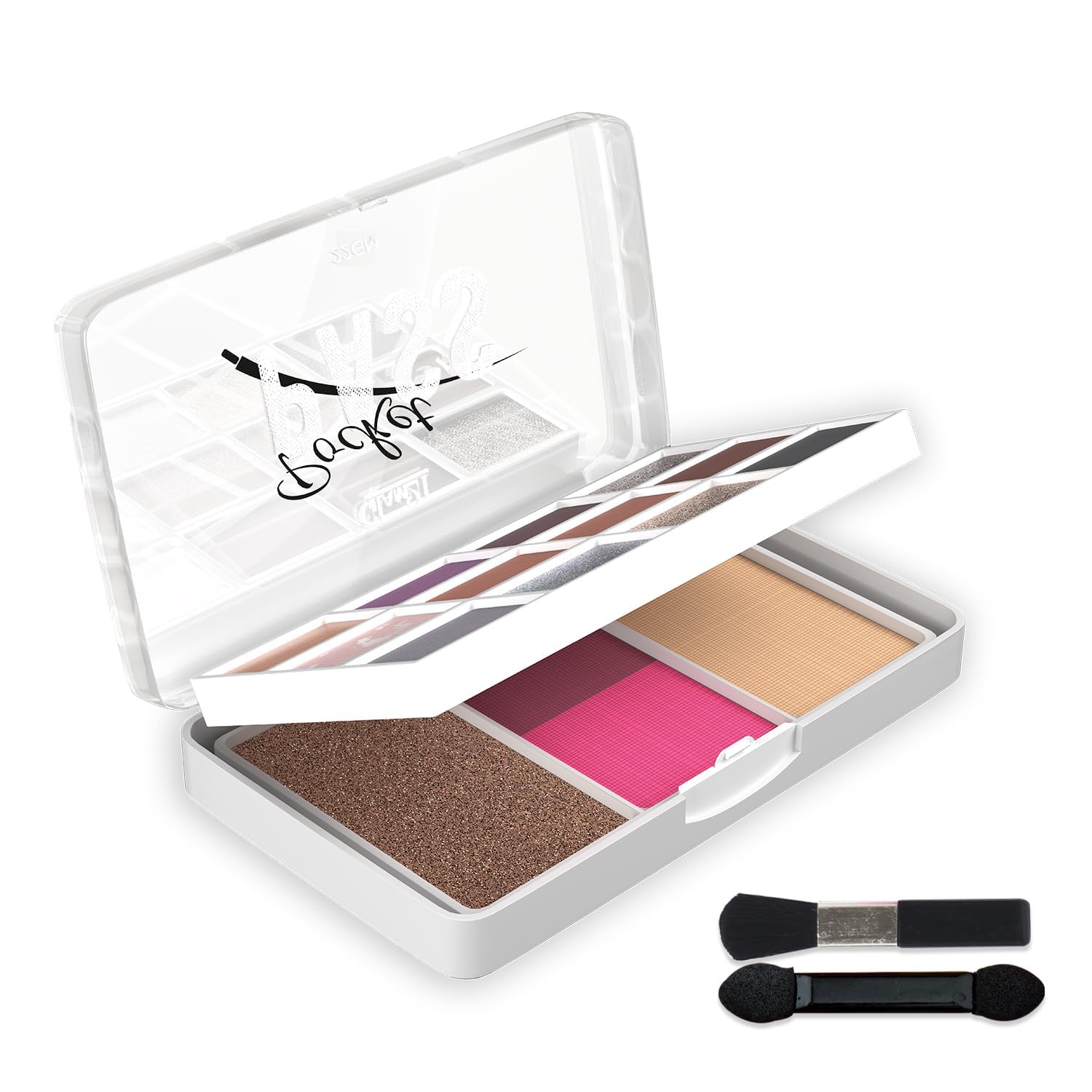 PREMIUM Pocket Pass Makeup Face Palette| Eyeshadows, Compact, Blush, Highlighter with Brushes| Highly Pigmented | Mix of Mattes & Shimmers |Travel-Friendly |VIP Pass SH-7711-image-44