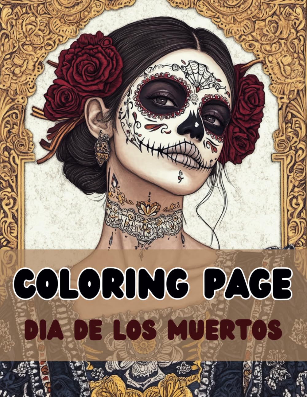 Coloring page Dia de Los Muertos