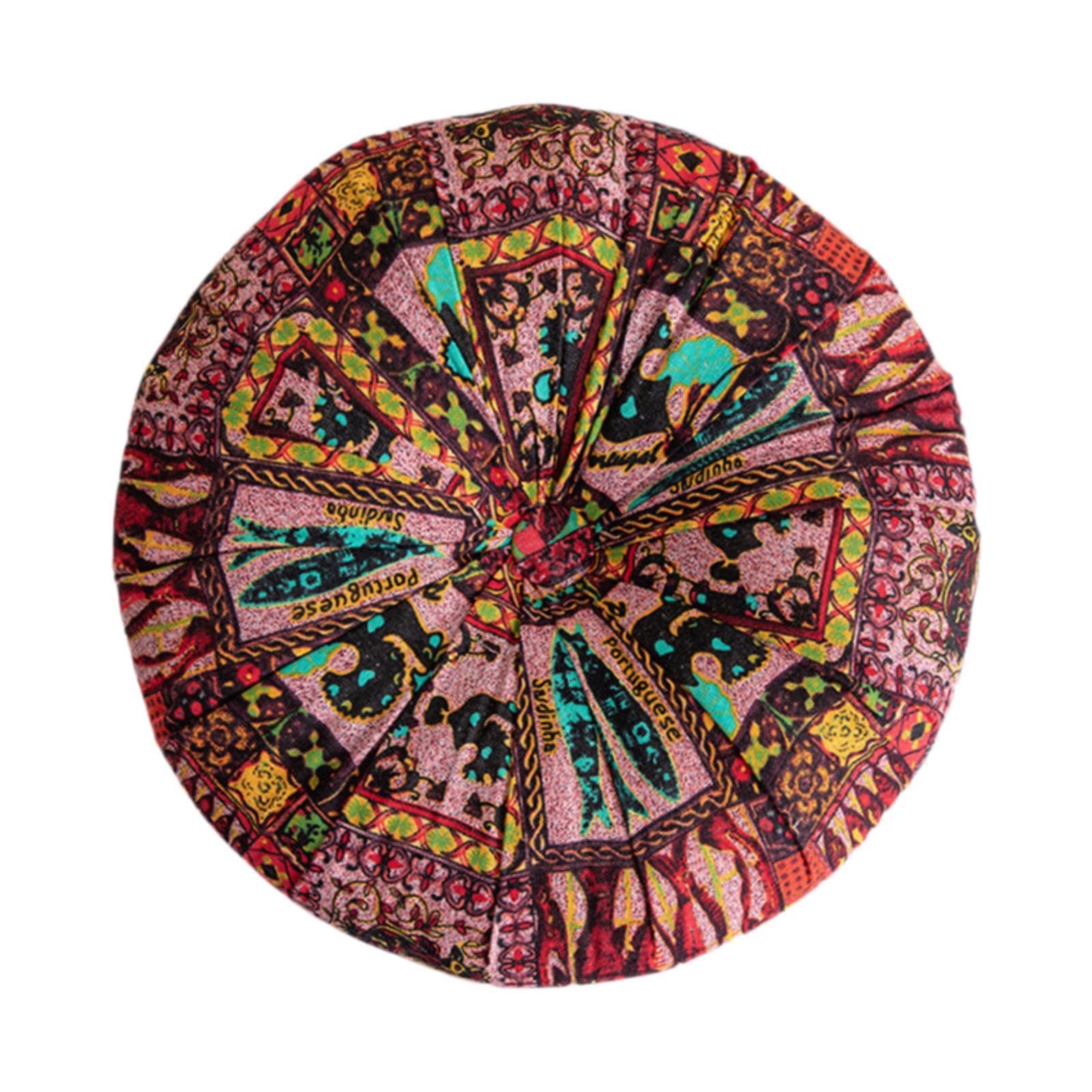 BNF® Floor Cushion Round Comfortable Futon Cushion Bohemian Decorative Tatami Pad Red|Home & Garden | Yard, Garden & Outdoor Living | Patio & Garden Furniture |1 Floor Pillow-image-40