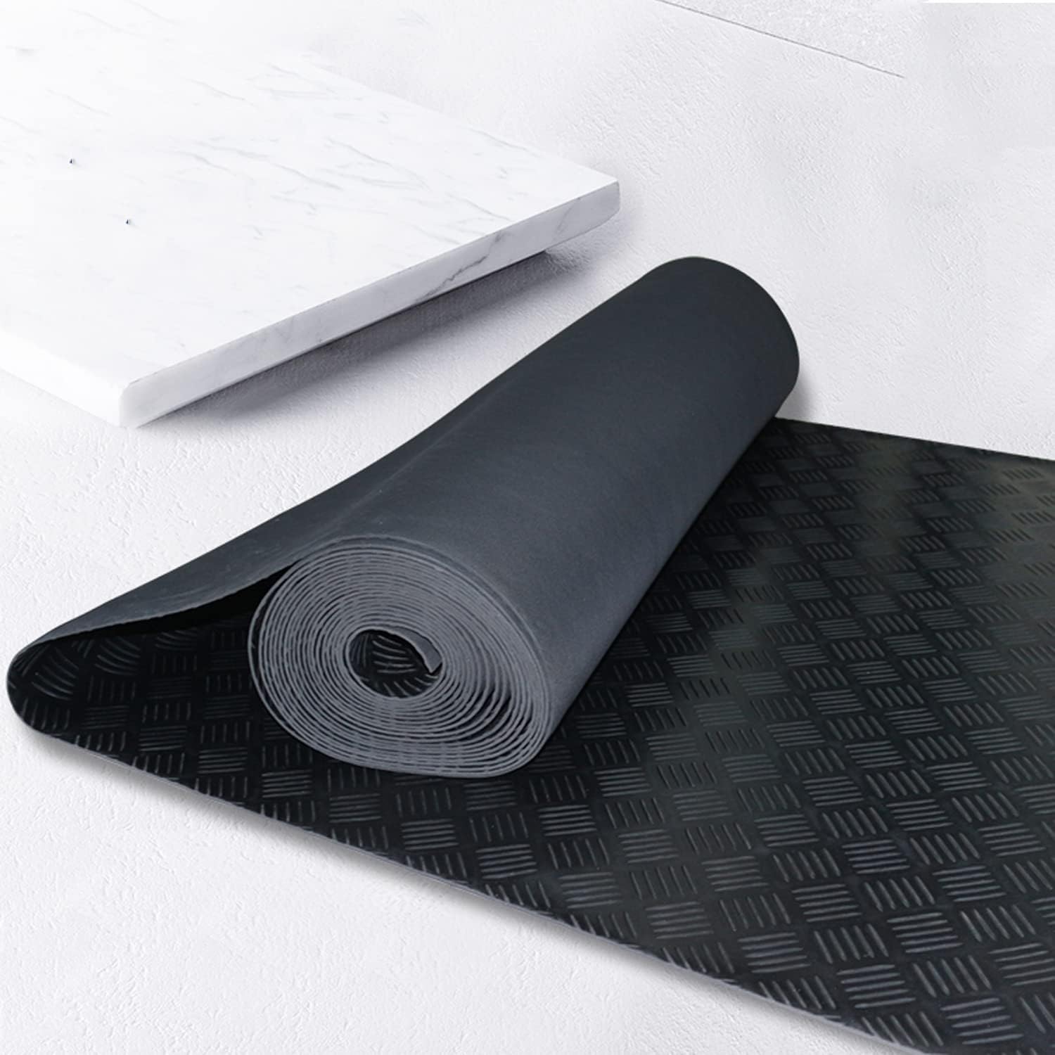 Buy Nisorpa 3mm Thick Garage Floor Rubber Mat 16.4 x 3.3 fts Rubber