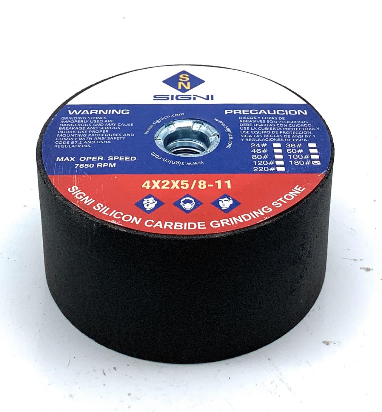SIGNI 4" Silicon Carbide Grinding Stone - Masonry & Stone -10
