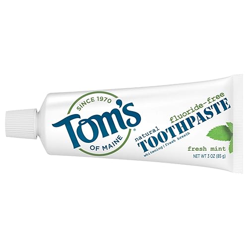 Miniatura 1 de Toms of Maine Pasta de dientes de menta fresca sin flúor tamaño de viaje 3 onzas el embalaje puede variar