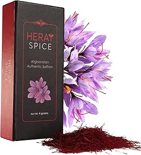 12 Vegan Persian Recipes with Fragrant Spiced Flavor 85 Heray Saffron, Premium Afghani Safron Threads (Super Negin Quality A+) F...