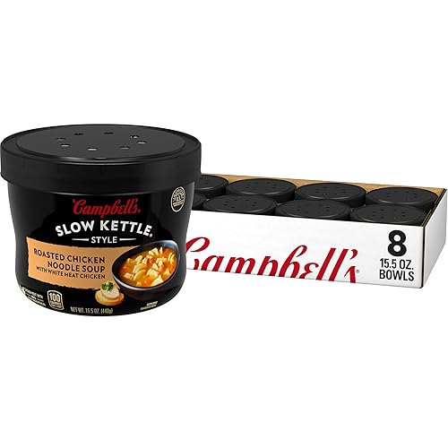 Sopa estilo Slow Kettle de Campbells de 155onzas en recipientes para microondas