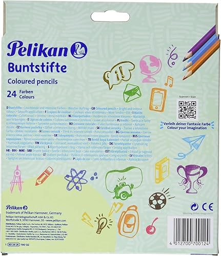 Miniatura 2 de Pelikan 700122 Lápices triangulares para colorear (paquete de 24) FSC