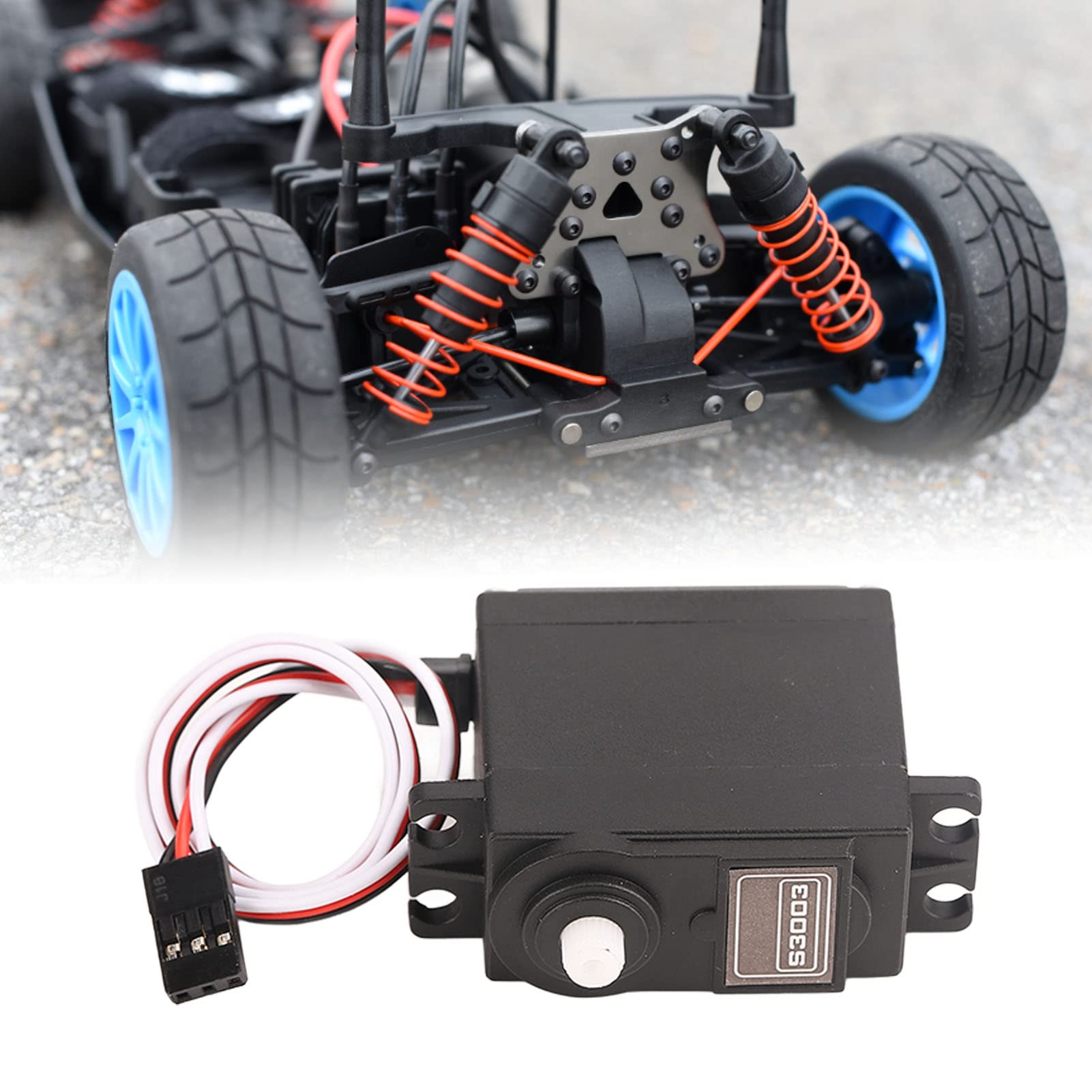 2SET RC SERVO, S 3003 SERVOMOTORE Low ROWE A HIMT -Speed ​​-Plastic -Mikro -Servo -Motor per Futaba per Le Gare RC