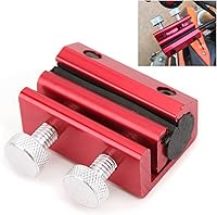 Vista 5 de Herramienta lubricante de cable Herramienta de lubricación de cadena para motocicleta ATV Reemplazo de caucho de aluminio (rojo)