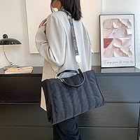 Vista 4 de GLOD JORLEE Bolsas acolchadas grandes para mujer, bolsas acolchadas de algodón de lujo para mujer, bolsa acolchada de invierno suave