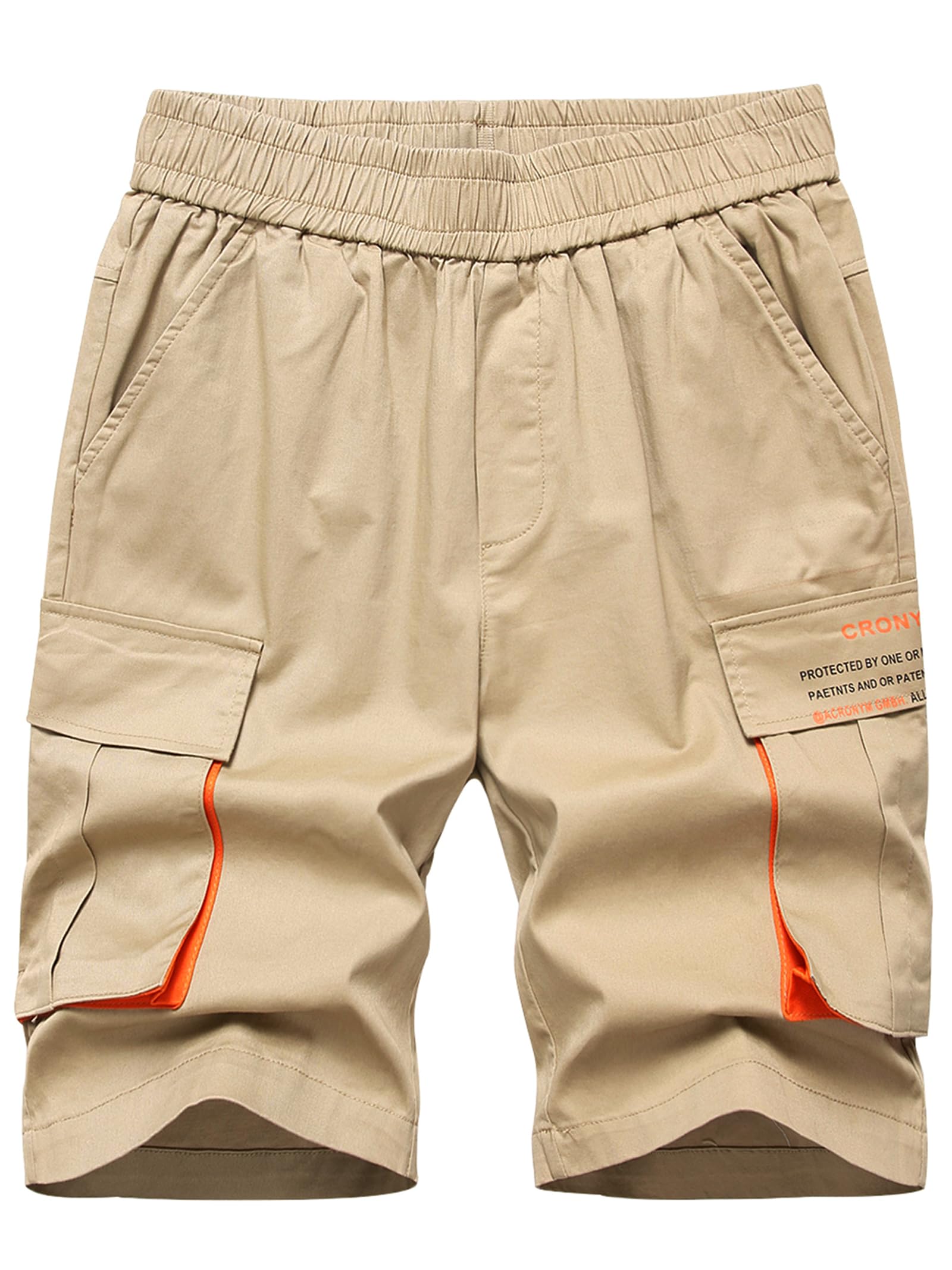 YoungSoul Pantalones Cortos Niño Bermudas Cargo con Bolsillo en Contraste