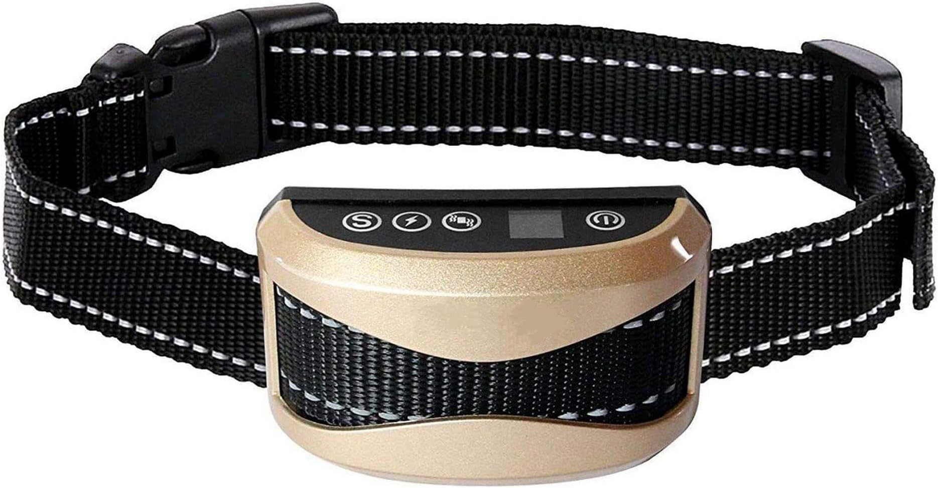 REGIROCK 2018 Upgrade Version Barking Control Collar, Rechargeable and Rainproof No Bark Collar Sound, Vibration Static Shock 7 Levels Sensitivity Small Medium Large Dog