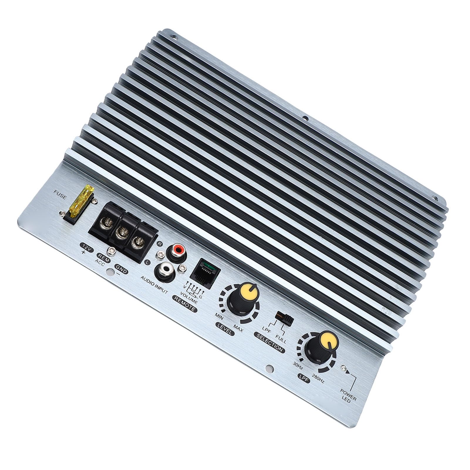 Placa Amplificadora de Coche con Disipación de Calor Rápida de Alta Potencia para Subwoofers de 8-12 Pulgadas Estructura de Aleación de Aluminio