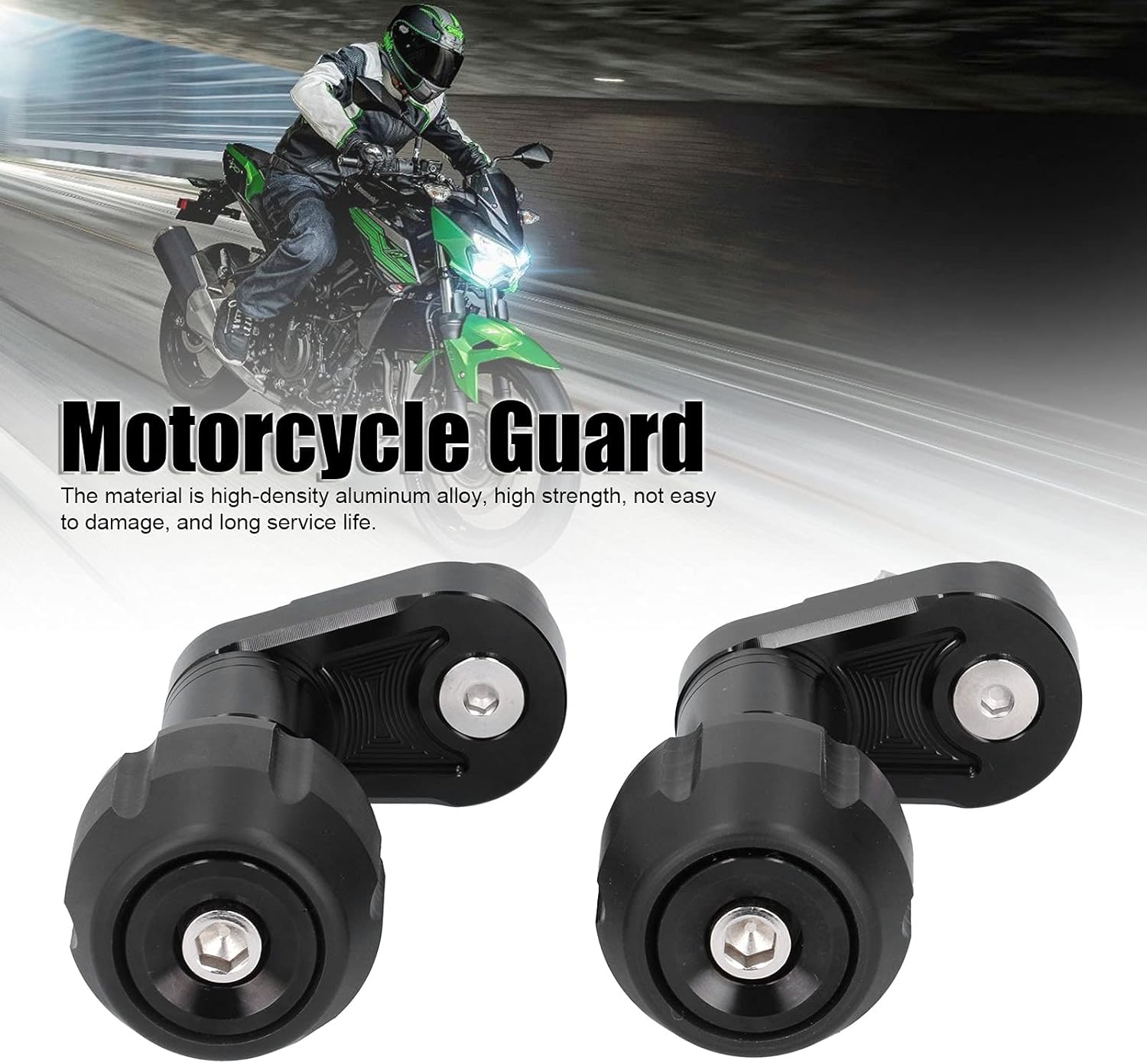 Cufaee 2PCSオートバイガード防止防止防止、400 Z400 2018から2020年のオートバイボディフレームスライダープロ