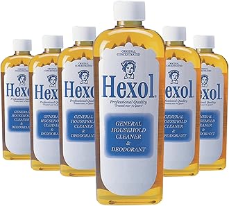Hexol Deoderant Concentrated General Household Cleaner and Deodorant, 16 Fl. Oz, 6 Bottles, 96 Fl Oz
