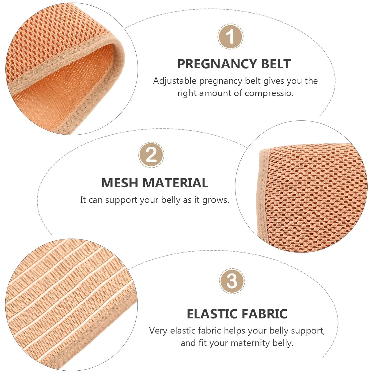 TOYANDONA Maternity Belly Brace Band Breathable Elastic Early Pregnancy Abdomen Support Belt Adjustable Hook Loop Closure for Pregnancy Comfort and Pelvic Pressure Relief