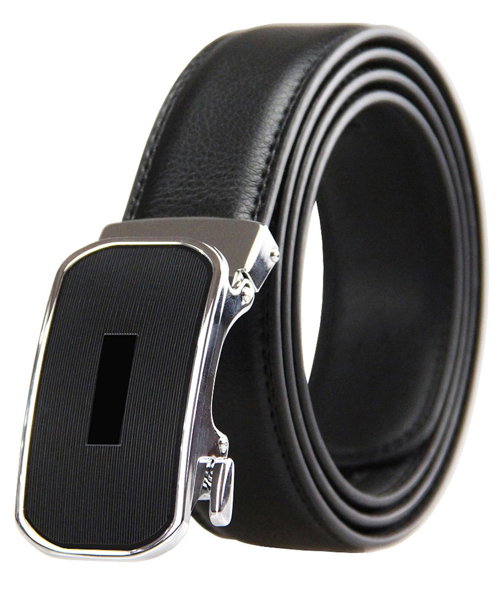 Ratchet Belts for Men, Men's Genuine Leather Dress Belt with Automatic Buckle