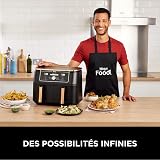 Ninja Foodi MAX Dual Zone Air Fryer, Friteuse sans huile, 2 tiroirs, 9,5 L, 6-en-1 (Air Fry, Max Crisp, rôtir, cuire, réchauffer, déshydrater), exclusivité Amazon, cuivre/noir, AF400EUCP - 2