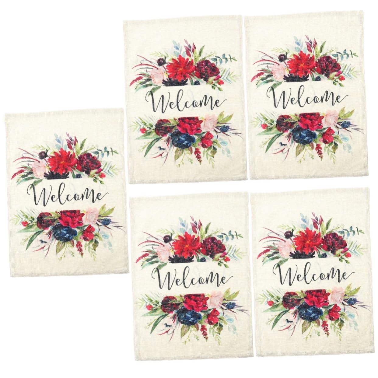 Drapeaux de jardin fleuris pour illuminer vos terrasses et décors de plein air rustiques