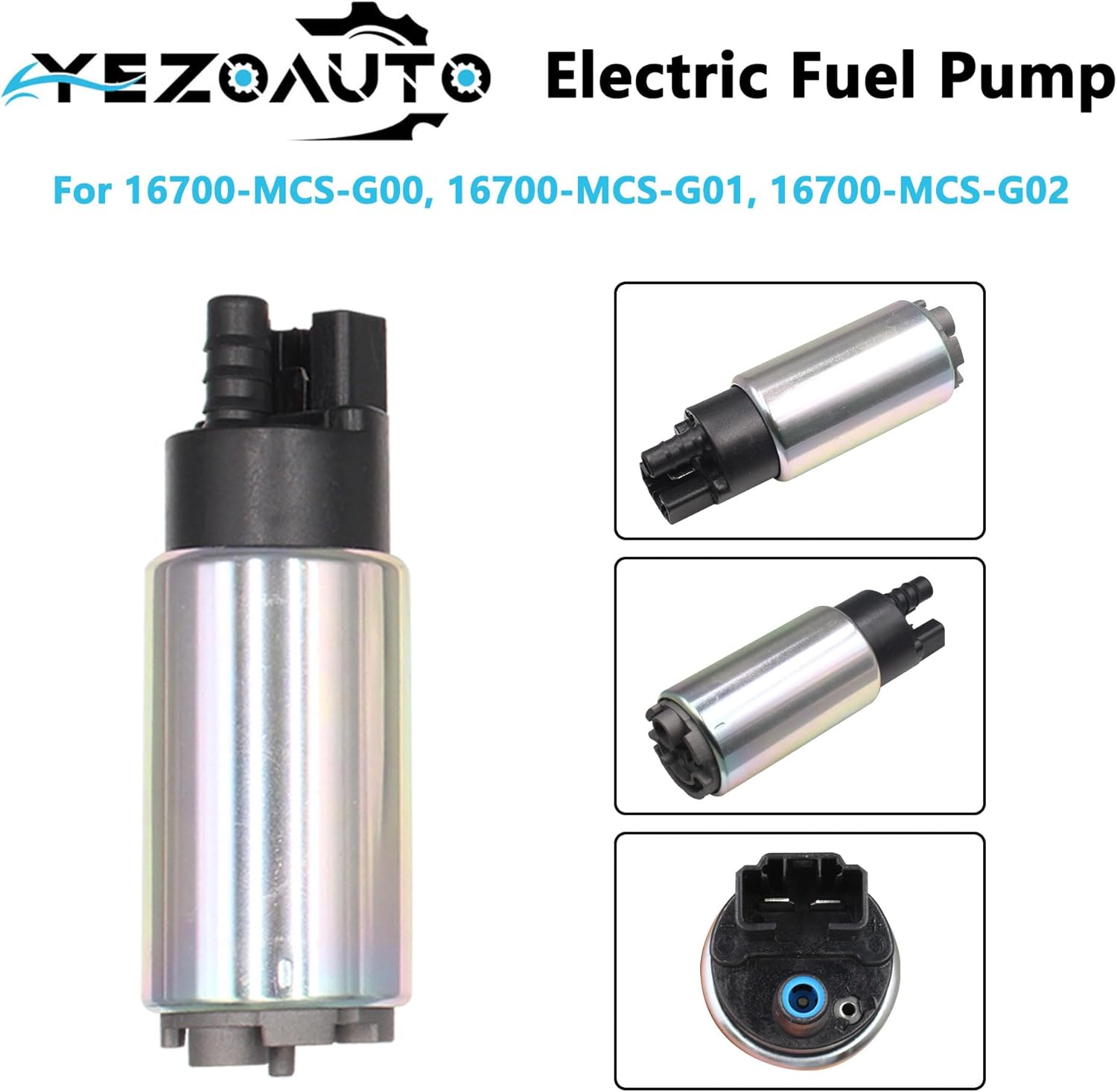 Fuel Pump for Honda Fireblade CBR900RR 00-07 / Interceptor 800 VFR800 98-09 / ST Series Pan-European ST1300A 03-18 / Super Blackbird CBR1100XX 99-03 Replaces 16700-MCW-D02