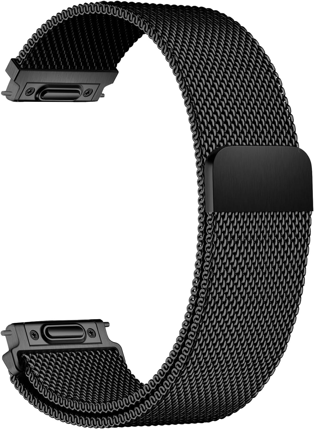 20mm 22mm Stainless Steel Magnetic Watch Band for Women Men, Push-Button Quick Release Metal Smart Watch Strap Mesh Milanese Loop Wristband Replacement Bracelet