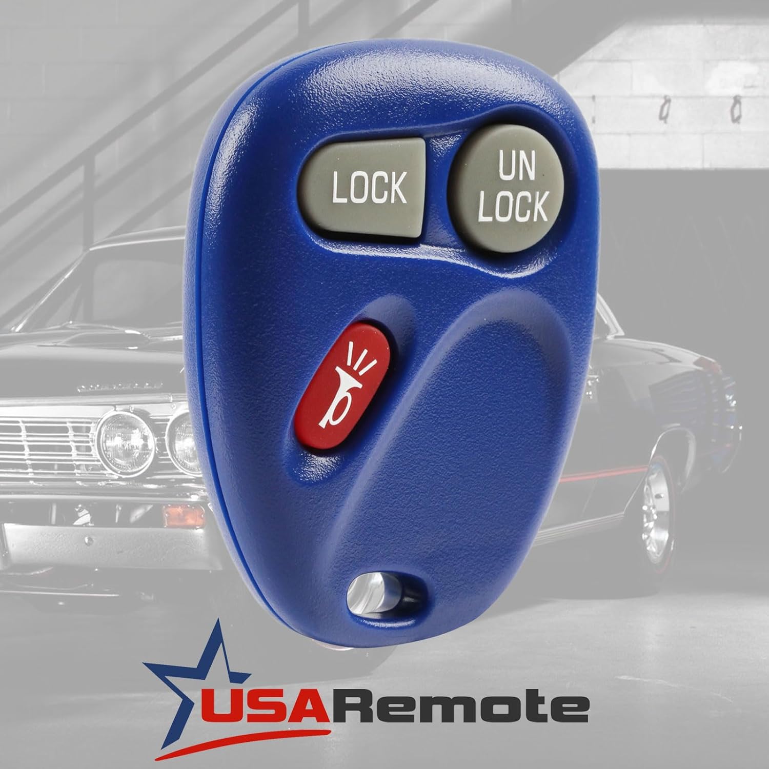 Key Fob Keyless Entry Remote fits Cadillac Escalade/Chevy Avalanche S10 Silverado Suburban Tahoe/GMC Sierra Sonoma Yukon (Blue), Set of 2