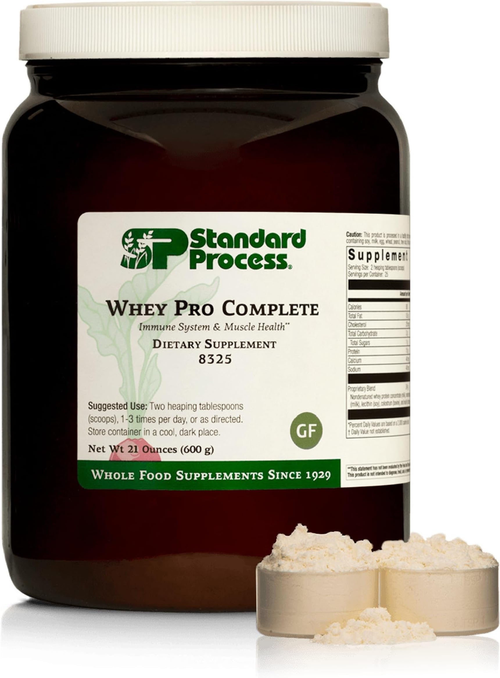 Standard Process Whey Pro Complete, Whole Food Immune Support, 25 Servings | Whole Food Immune Support with Colostrum, Chicory Root and Whey Protein Powder