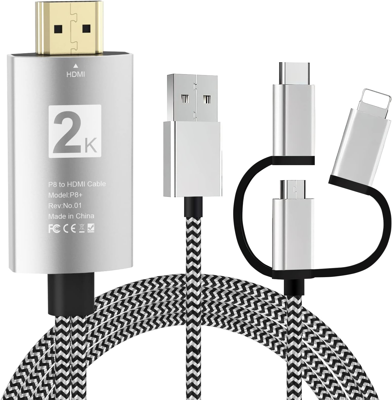 Adattatore Da Micro USB A HDMI 1080p – Cavo MHL Maschio Micro USB A Femmina HDMI, Nuovo