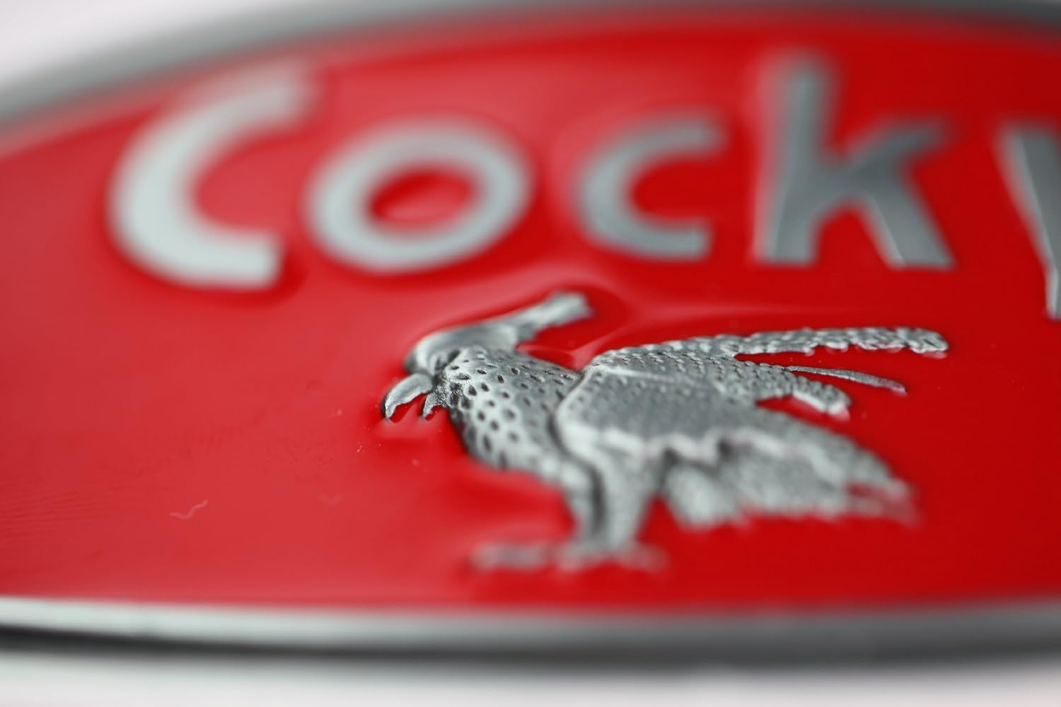 Cocky Pewter Finish Metal Belt Buckle