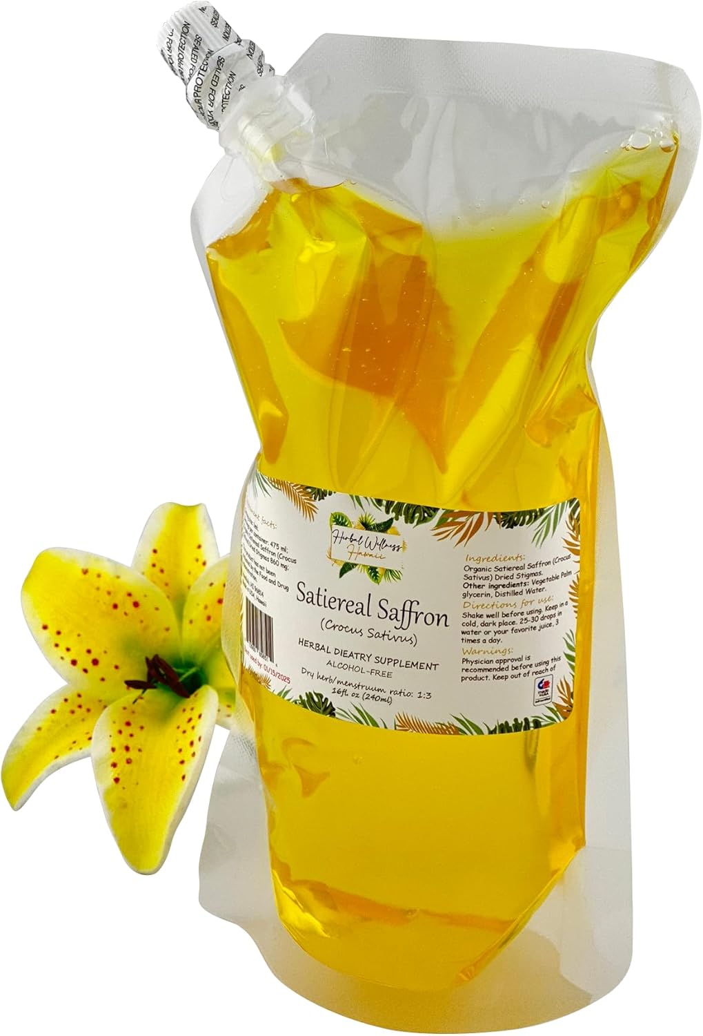 Amazon.com: Satiereal Saffron (Crocus Sativus) Dried Stigmas Liquid ...