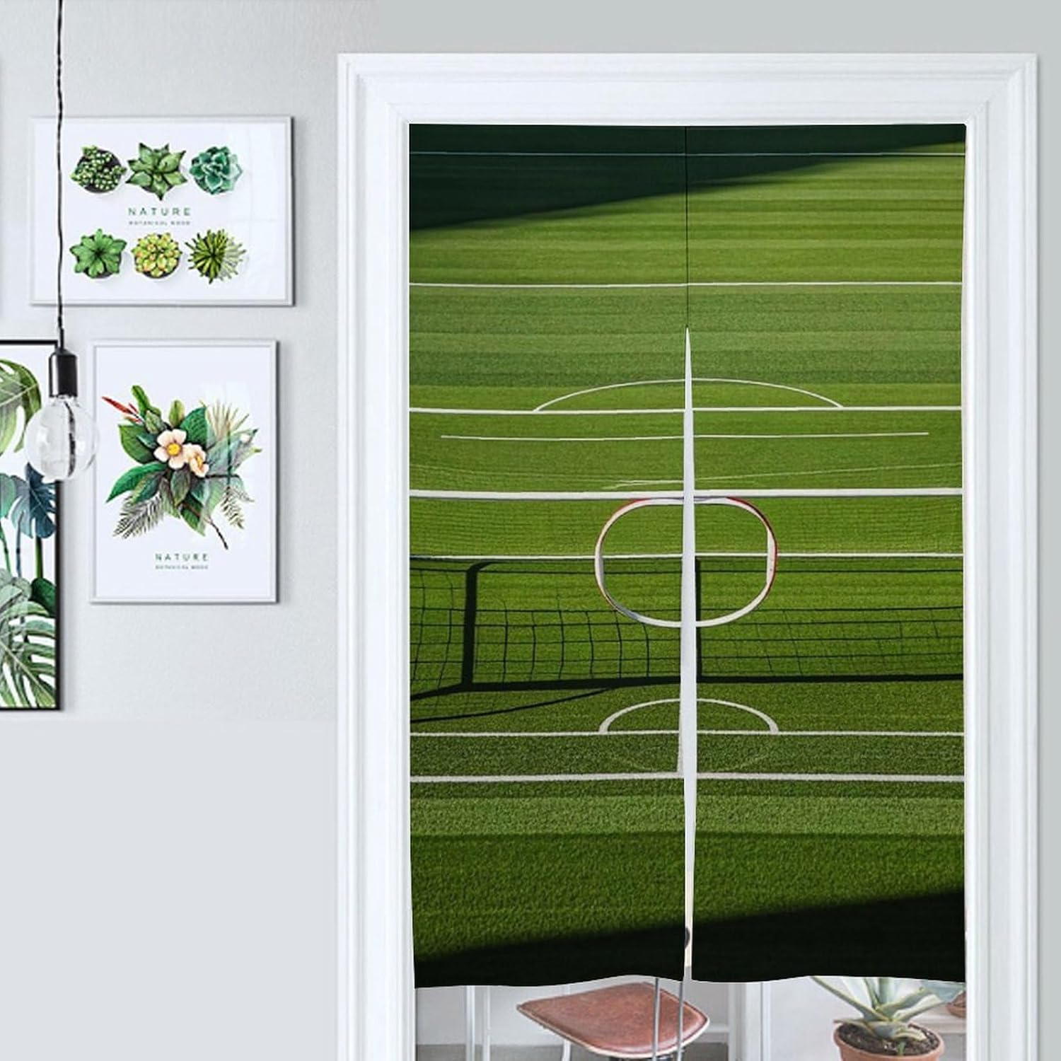 Football Goal Post Sports Area Door Curtain Blackout Doorways Curtains Divider Curtains Door Flag for Living Room,Front Doors,Sliding Doors(57 X 17 Inch)