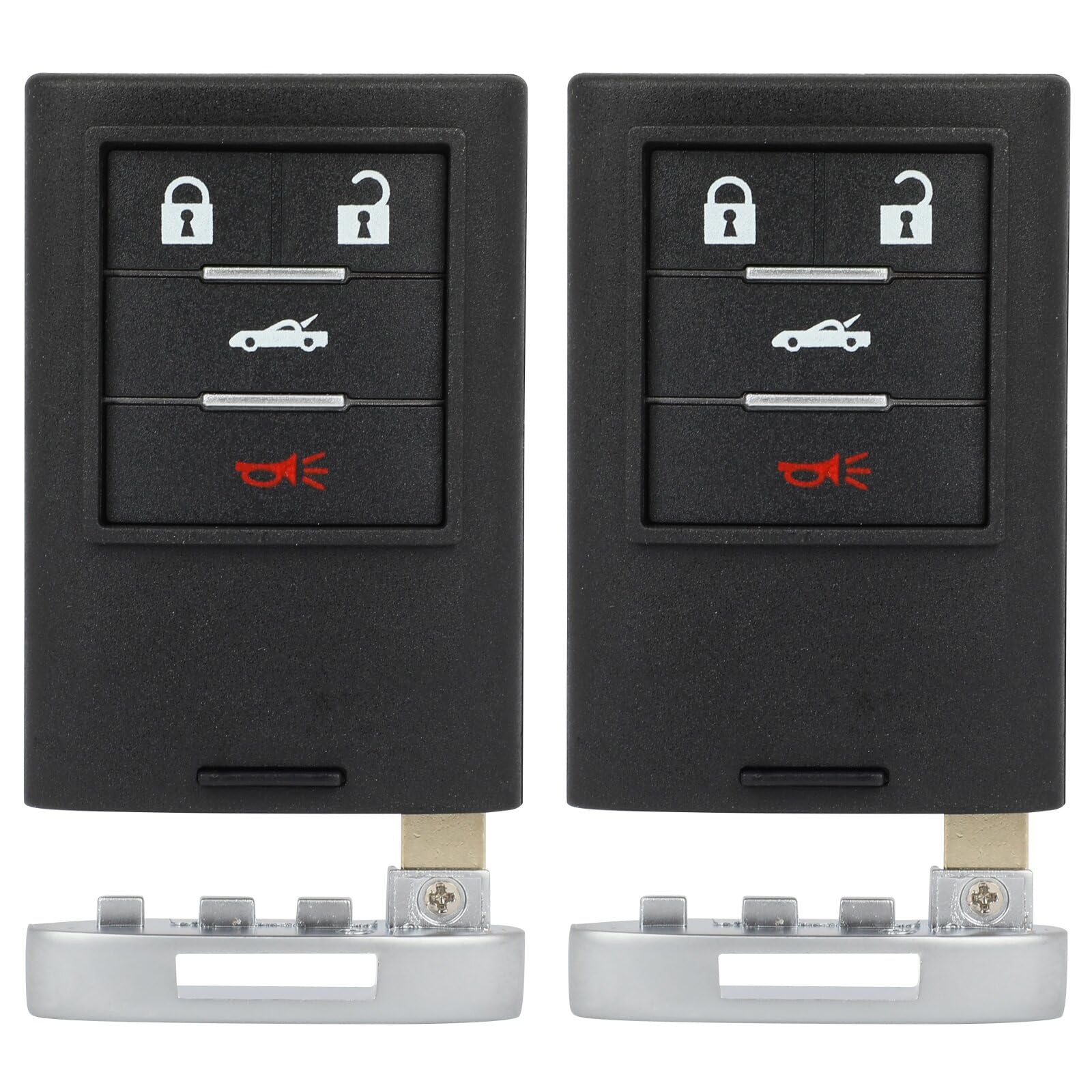 SCITOO 2-Pack Key Fob Shell Case For GMC Sierra & Chevy Silverado 2019-2021 - Replacement Remote Cover