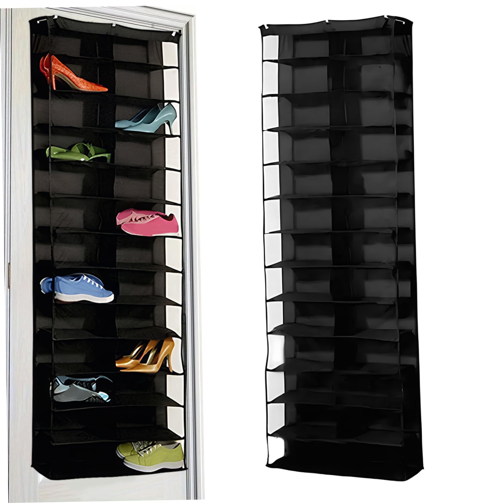 Organisateur sweat à capuche robuste à 26 poches transparentes pour un rangement vertical idéal