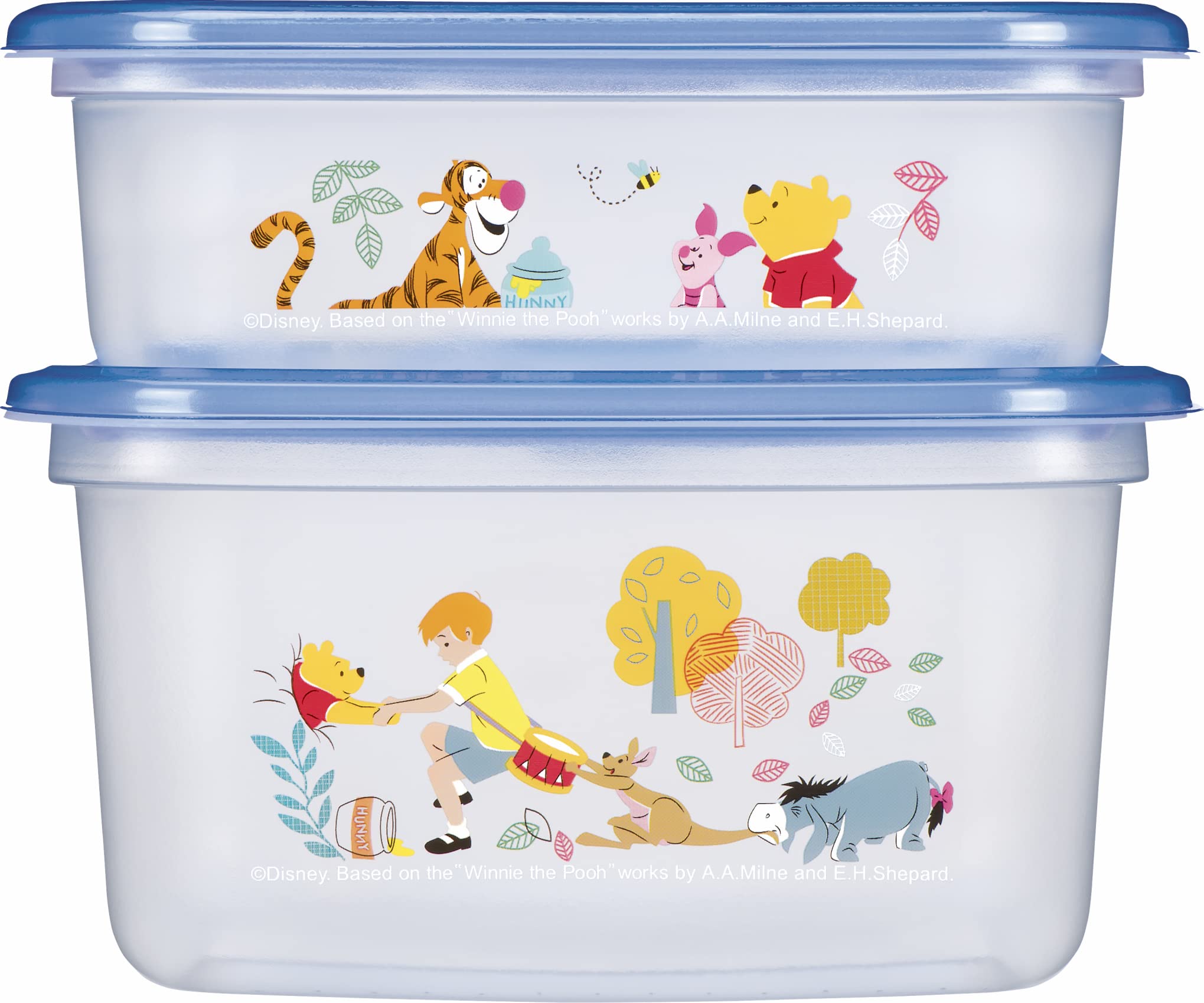クマのイラスト付き保存容器セット Amazon.co.jp: ジップロック コンテナー 正方形700ml＆1100ml 各1個入