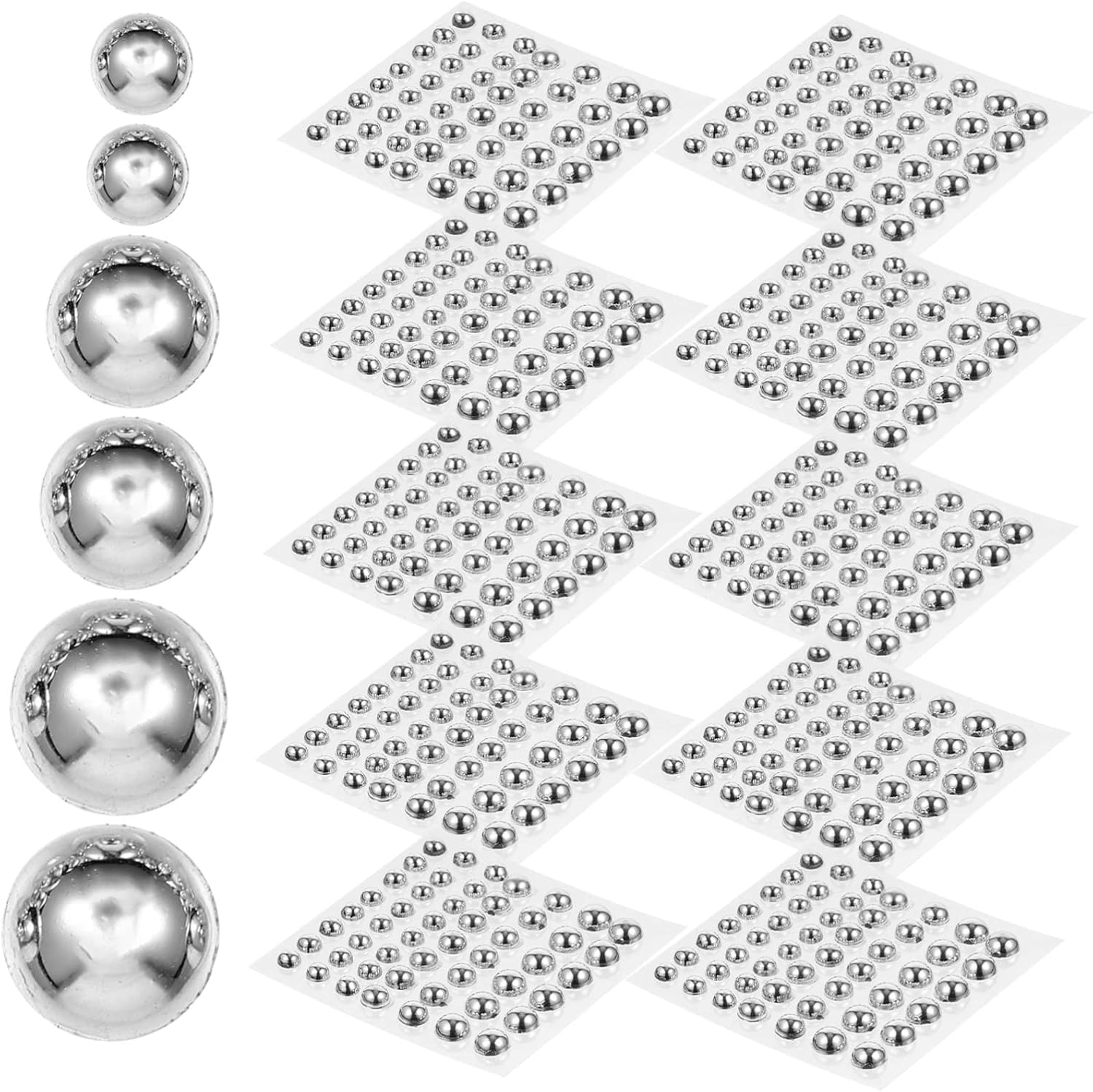 jojofuny 40sheets Stickers for Face Nail and Hair Reusable Embellishments for Crafts Weddings and Festivals Adhesive Flat Back for Makeup and Decoration