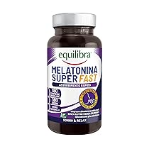 Equilibra Integratori Alimentari, Melatonina Super Fast, per Ridurre il Tempo per Prendere Sonno, con Assorbimento Rapido, Senza Bisogno di Acqua, Aroma Camomilla, Vegan, 180 Compresse Orosolubili