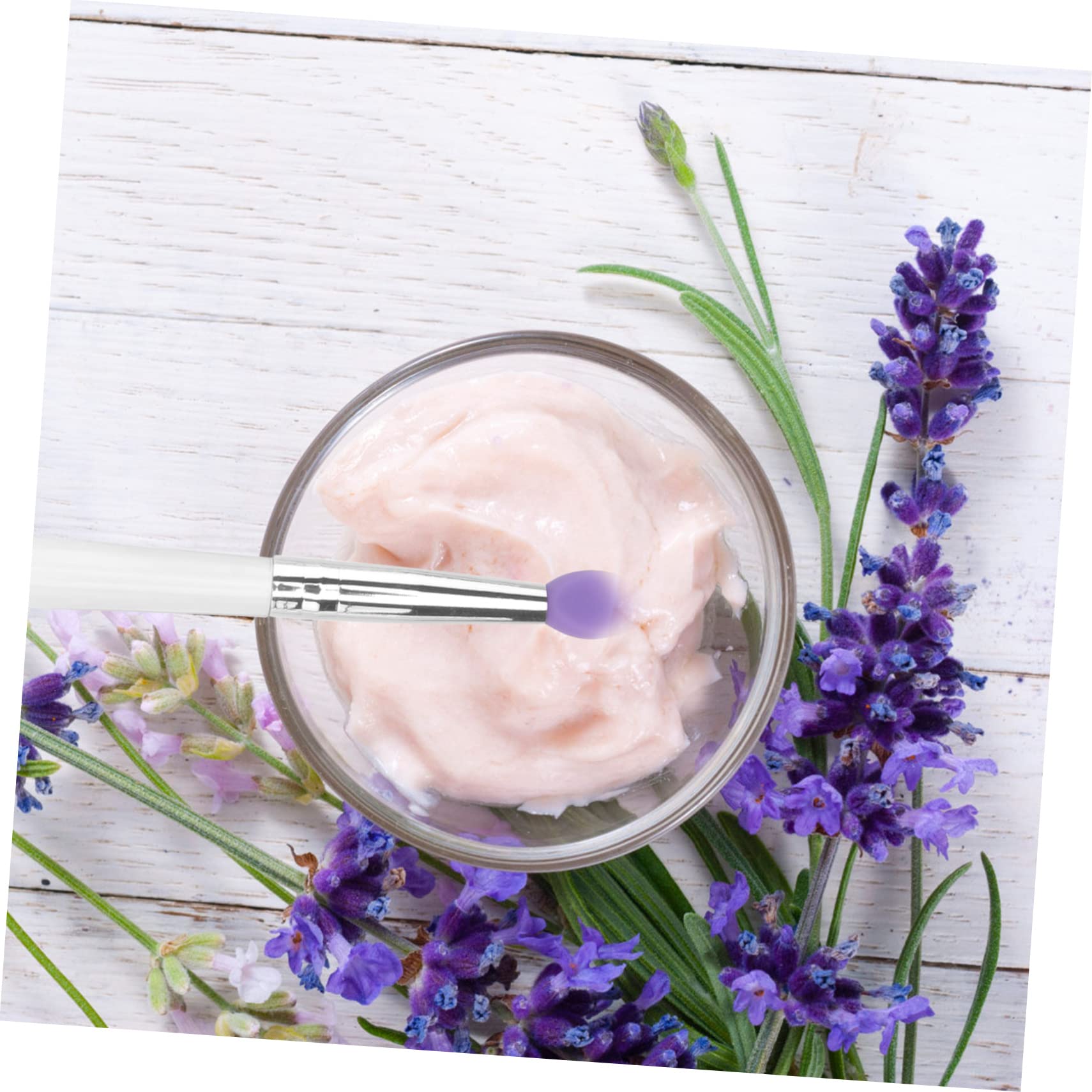 Baluue 6pcs Mixed Large Sequin Silicone Eyeshadow Brush Set for Travel Professional Use