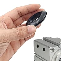 Vista 4 de 15 ojales de goma de 1-1/2 pulgadas, ojales de goma negra para cables, cortafuegos, cables, automoción