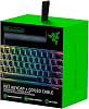 Razer PBT Key Cover Upgrade Set Helical Wired - Backlight Compatible Shine Resistant Material, Double Layer Molding with Ultra Thin Font, Helical Cable US Layout | Black