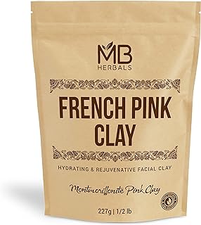 MB Herbals Arcilla rosa francesa de 8 onzas /...