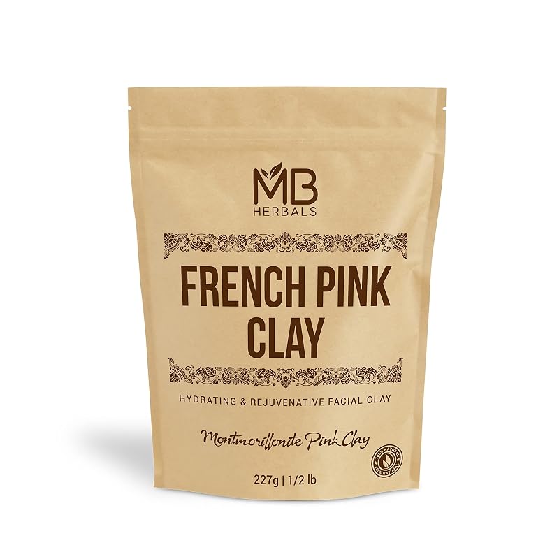 Máscara de Argila Rosa Francesa MB Herbals Montmorillonita, 227 g