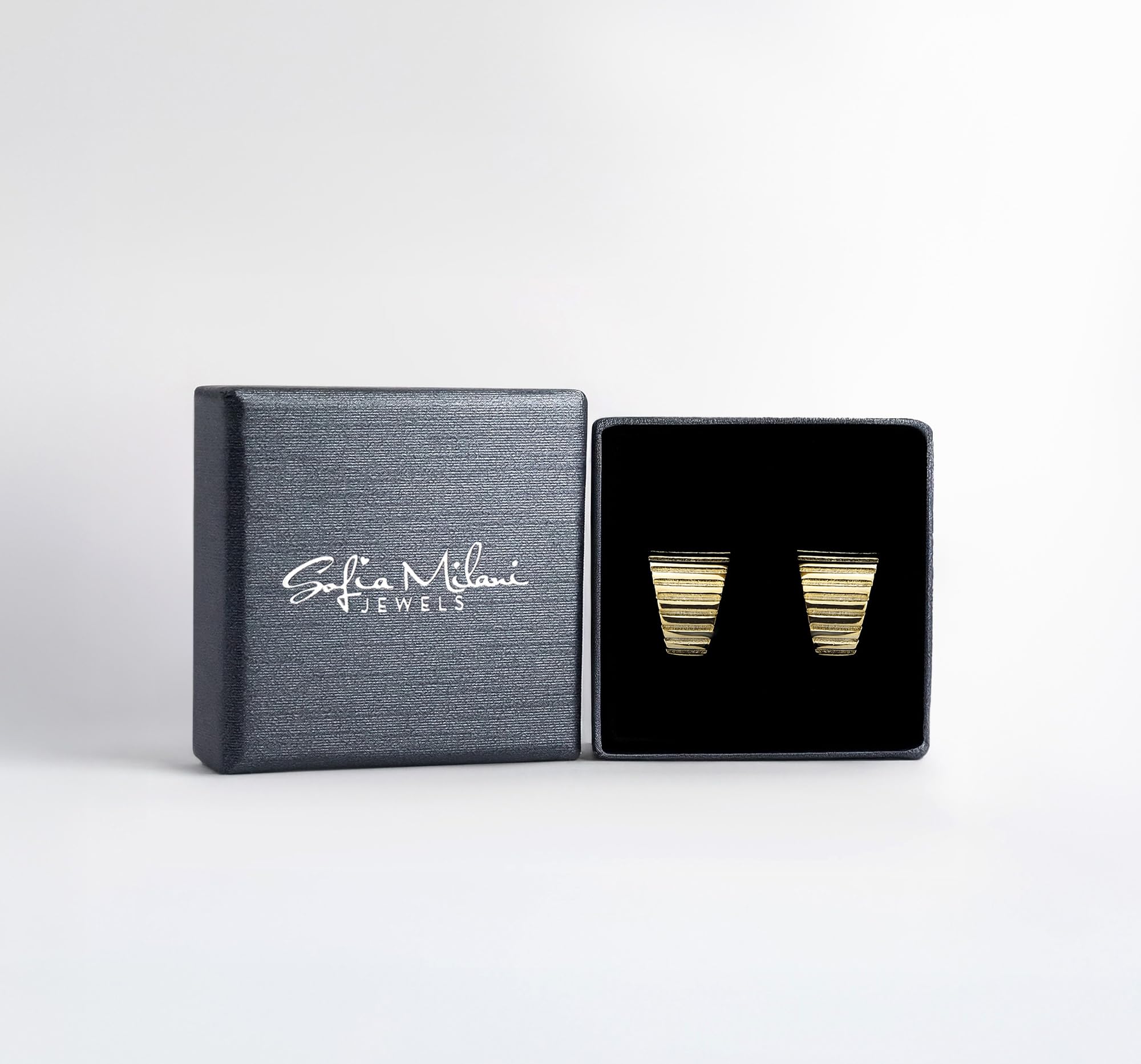 SOFIA MILANI - Orecchini da Donna in Argento 925 - Ear Cuff a Coste