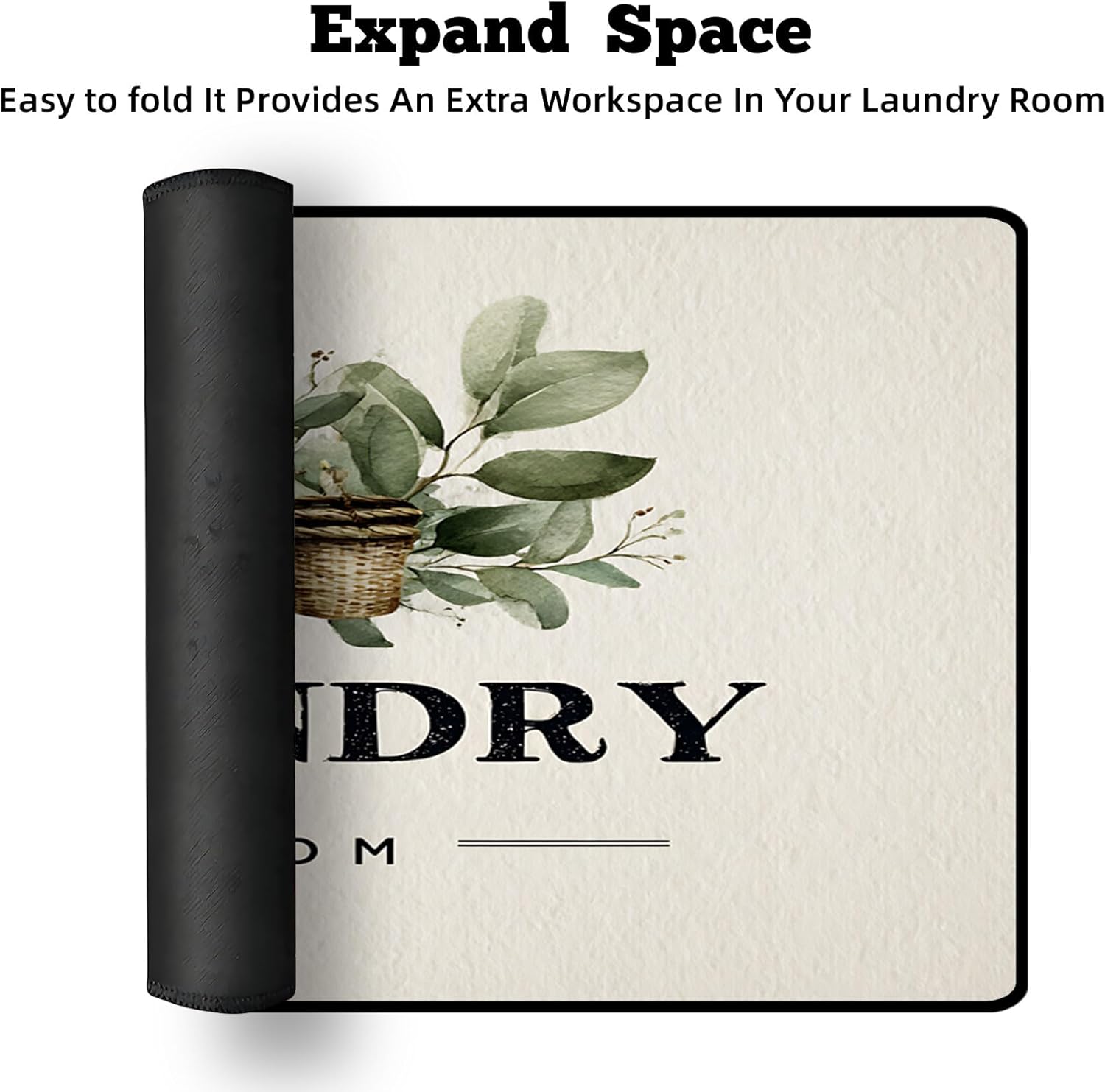 Non-Slip Washer & Dryer Top Cover Mat – Dust-Proof Protector Pad with Multiple Pattern Designs for Laundry Room & Kitchen Decor, Universal 23.6"x19.7"