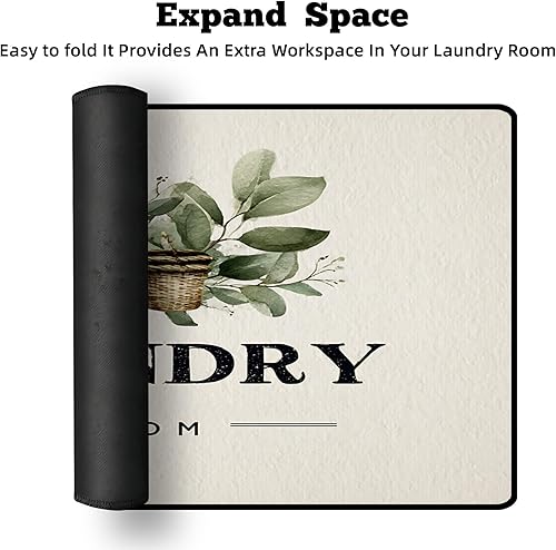 Miniatura 3 de Tapete antideslizante para cubierta superior para lavadora y secadora, almohadilla protectora a prueba de polvo con múltiples diseños de patrones