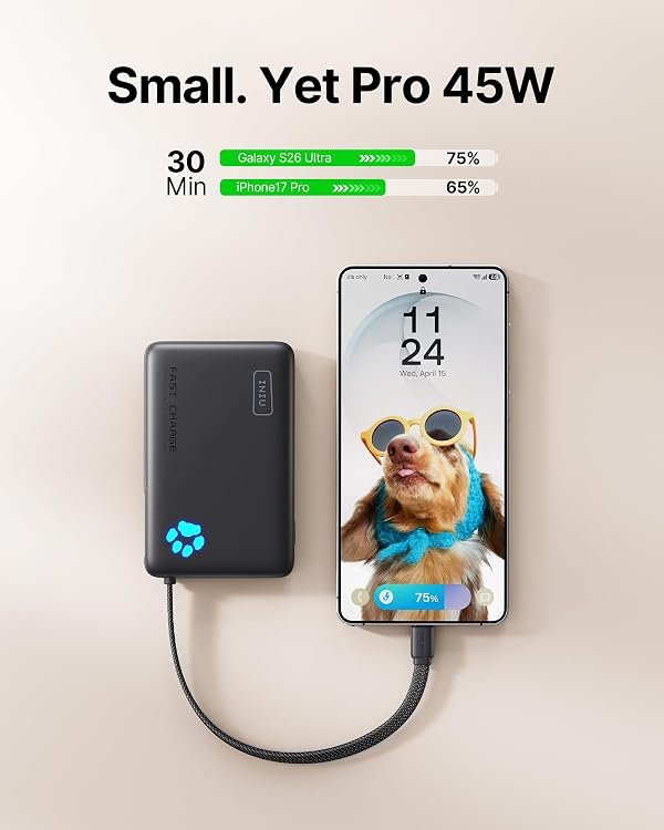 INIU 45W Fast Charging Tablet Portable Charger, Smaller 10000mAh Power Bank by INIU - Used condition - Image 2