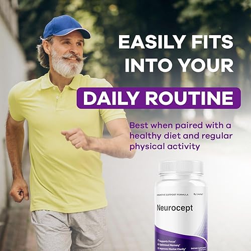 Miniatura 6 de Neurocept - Cápsulas de suplemento cerebral oficial Neuro cept Brain & Memory Focus Support Advanced Formula, Neurocept Pills apoyo diario para la