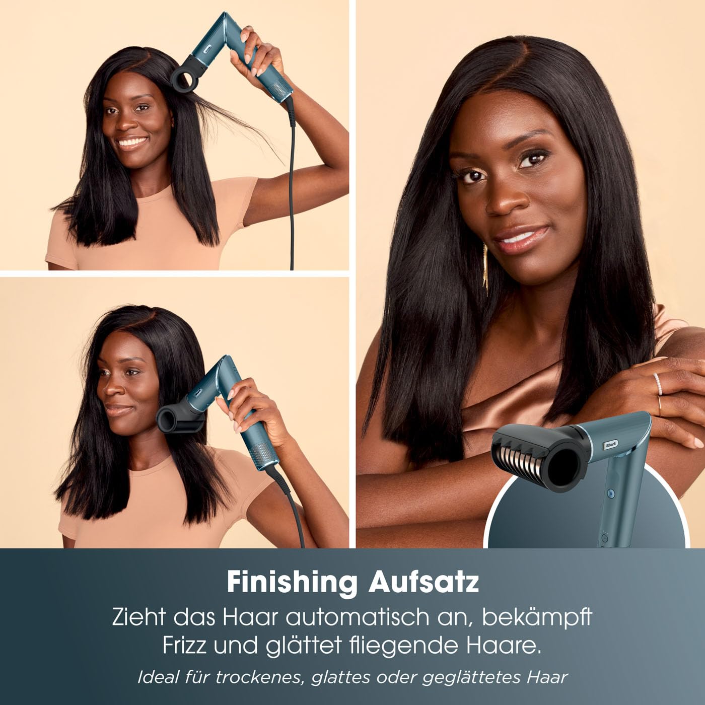 Shark FlexStyle Limited Edition Geschenkset 5-in-1 Air Styler & Haartrockner, Curler, FrizzFighter Finishing Tool, Ovalbürste, Konzentrator, Aufbewahrungstasche, Keine Hitzeschäden, Türkis HD450TLEU
