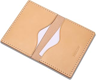 Porta-cartão minimalista fino dobrável - couro de bezerro italiano, Couro curtido vegetal, Small, Minimalista