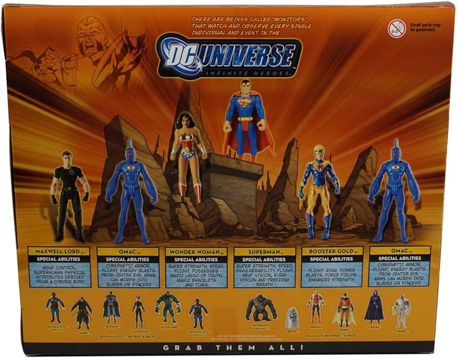 Amazon.com: DC Universe 6-Pack Superman, Booster Gold, Wonder