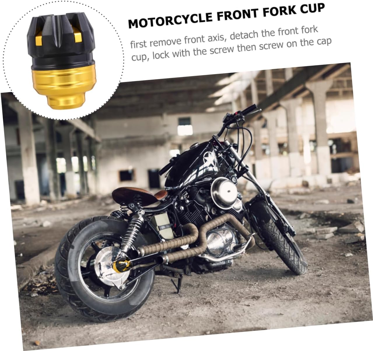 2pcs Motorcycle Drop Collision Caps Aluminum Alloy Front Fork Wheel Frame Sliders for Motorbike Easy Installation Impact Reduction Protects Driver Gold