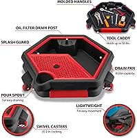 Vista 2 de Performance Tool W4074 Bandeja de drenaje y caché de herramientas 2 en 1 - Recoge convenientemente aceite y organiza herramientas para reparaciones