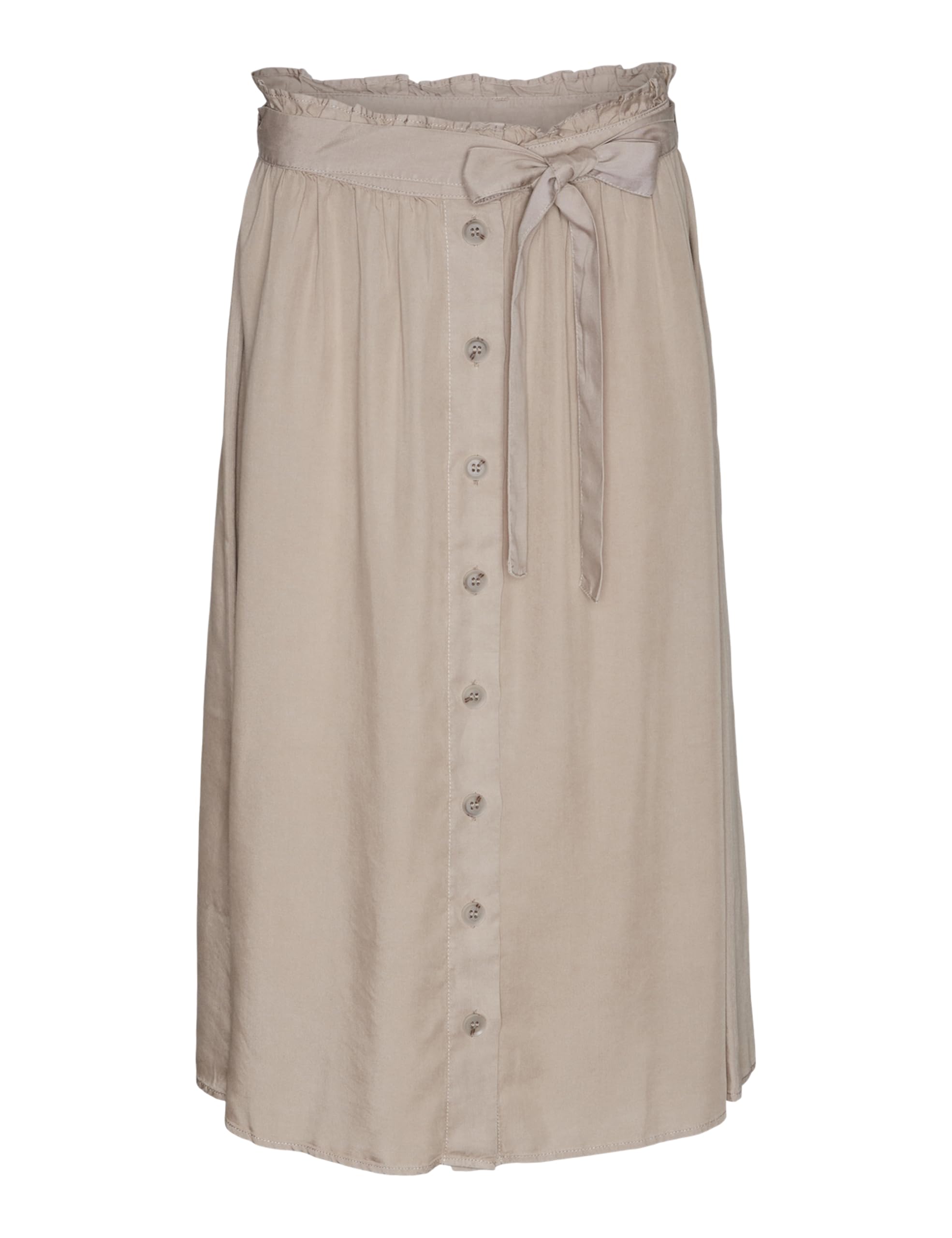 VERO MODA Women's Vmbodil Hw Calf Skirt WVN Skirt, Moon Rock, XS
